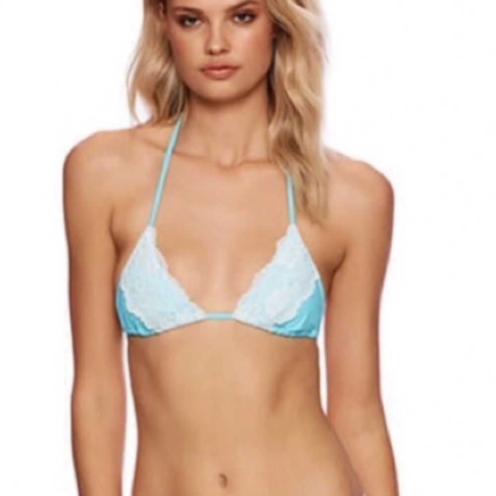 Beach Bunny Lady Lace Triangle Bikini Top